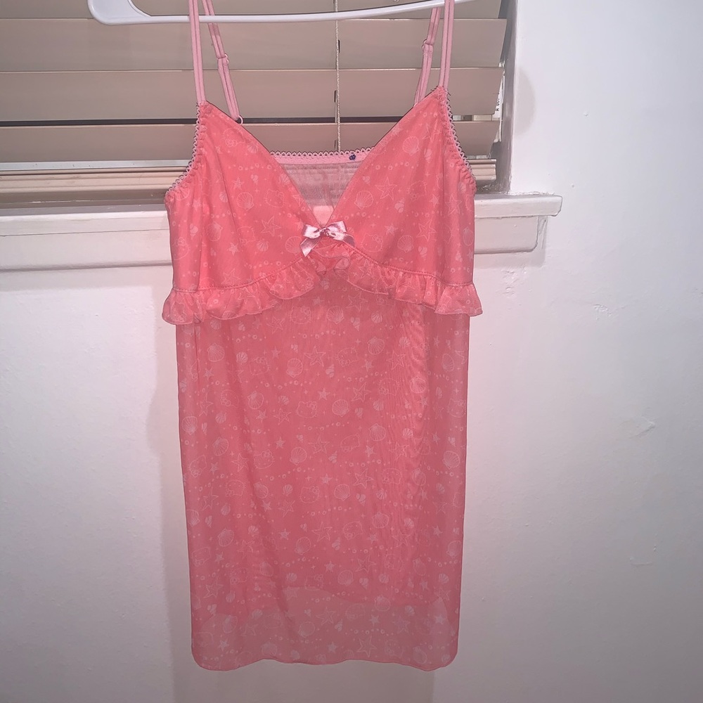 hello kitty mesh slip top